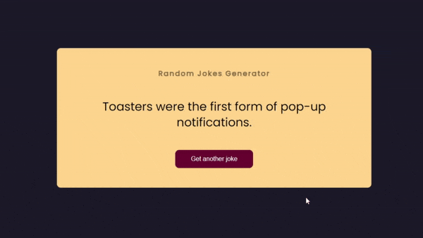 Create a Random Joke Generator with HTML, CSS, and JavaScript.gif